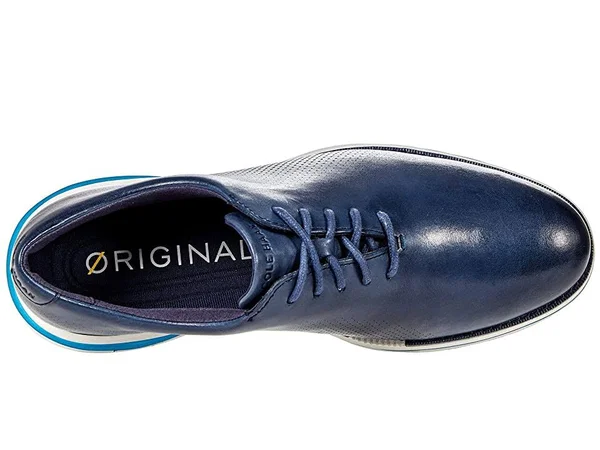 Cole Haan Original Grand Cloudfeel Energy Twin Wholecut Oxford Men's Shoes Dark Denim/Cyan Blue/Nimbus Cloud : 9.5 W - Wide
