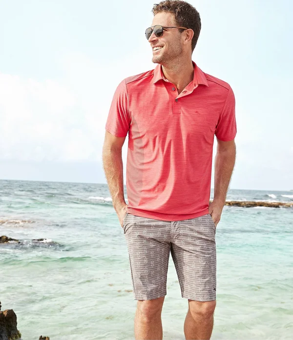Tommy Bahama Bala Shark Men's IslandZone Palm Coast Polo