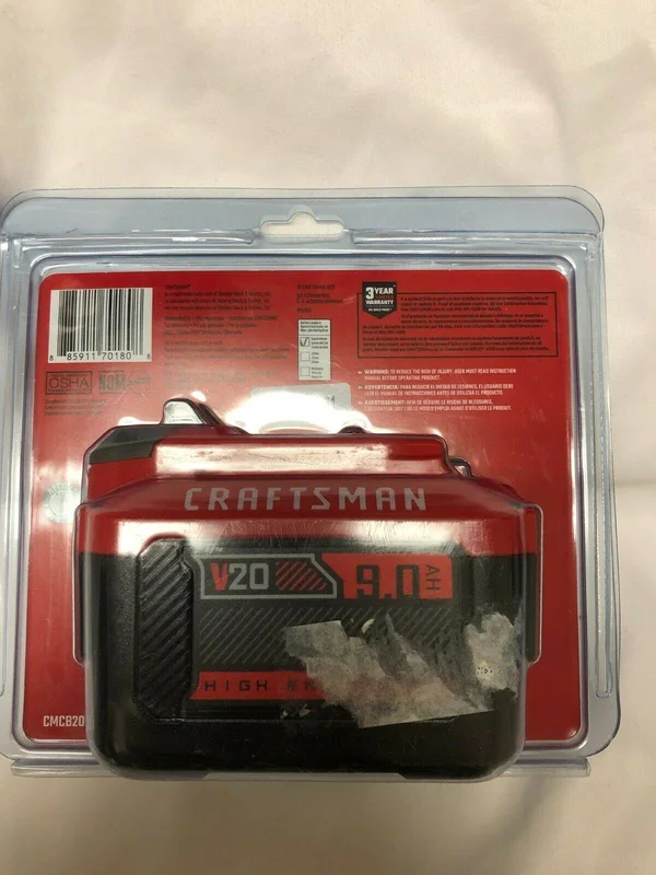 Craftsman V20 9.0 Ah Lithium-Ion Battery Cmcb209