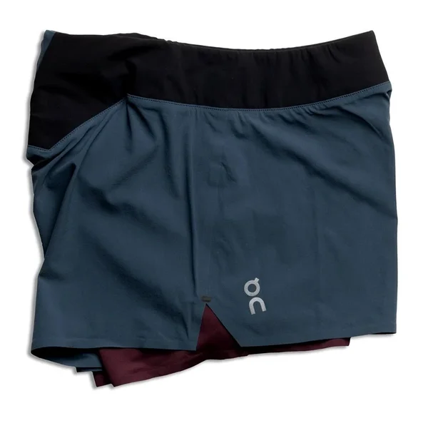 on Running Women's Running Shorts - Navy/Mulberry, Medium