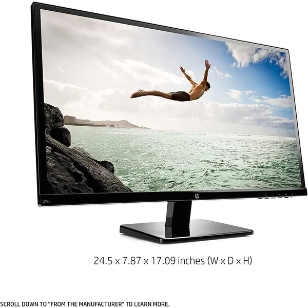 HP 27sv 27-inch LED Backlit Monitor