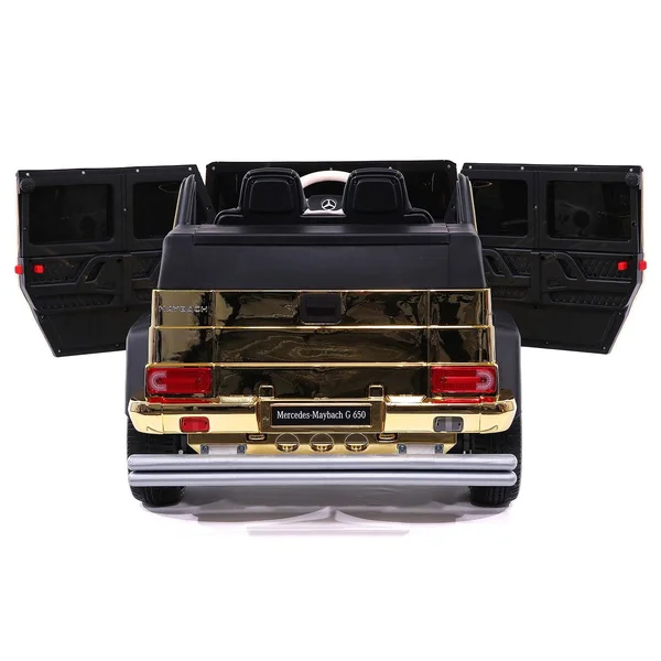 Mercedes Maybach G650 12V Kids Ride-On Car with Parental Remote, Gold