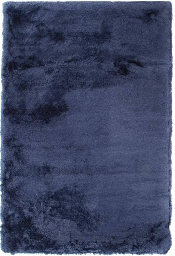 Abacasa Mink Silver Acrylic and Polyester Faux Fur Area Rug