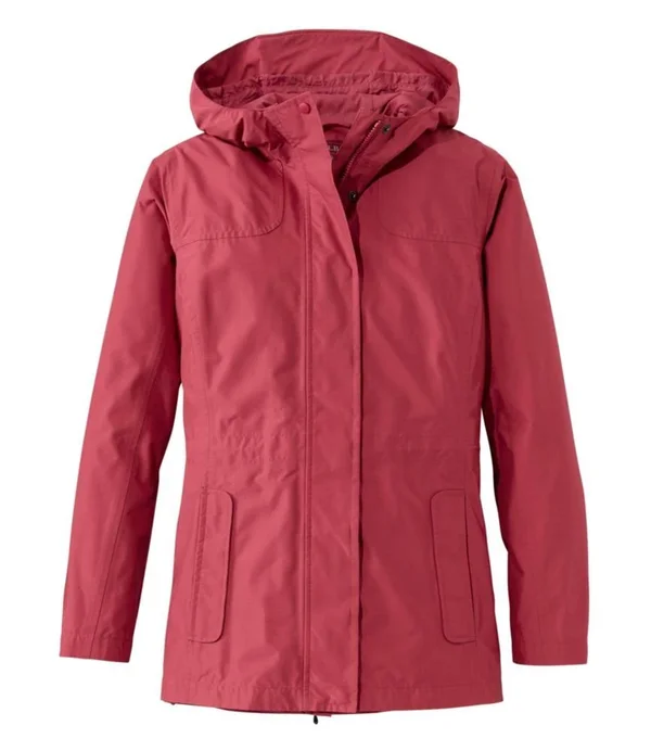Women's H2OFF Rain Jacket, Mesh-Lined Pink Extra Large, L.L.Bean
