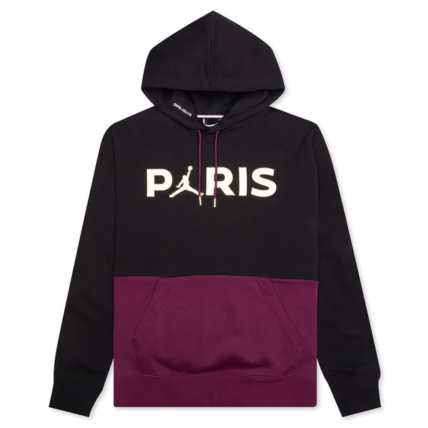 Air Jordan Paris Saint Germain x Fleece Hoodie Black