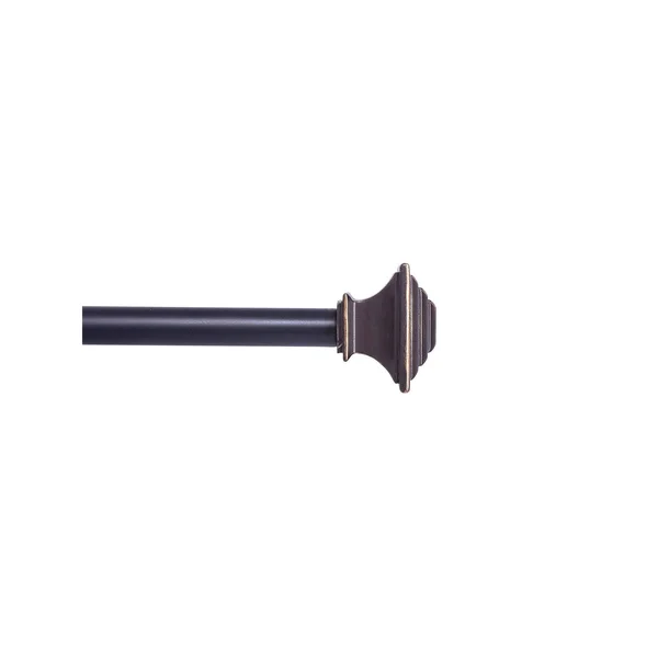 Kenney Fast Fit Easy Install Mission Curtain Rod, Brown