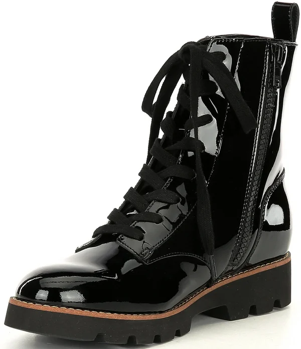 Vionic Lace-Up Boot-Lani, Size 7 Medium, Olive