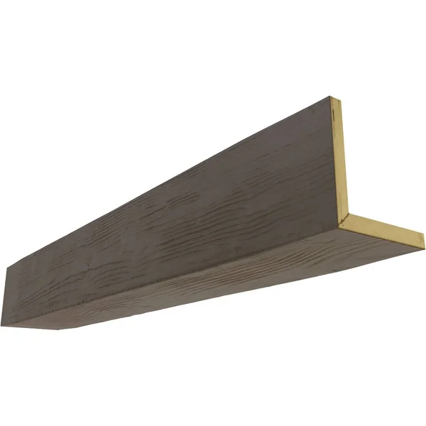 Ekena Millwork BMSD2C0120X060X216HD 12x22W x 6x22H x 18&L 2-Sided (L-beam) Sandblasted Endurathane Faux Wood Ceiling Beam - Natur
