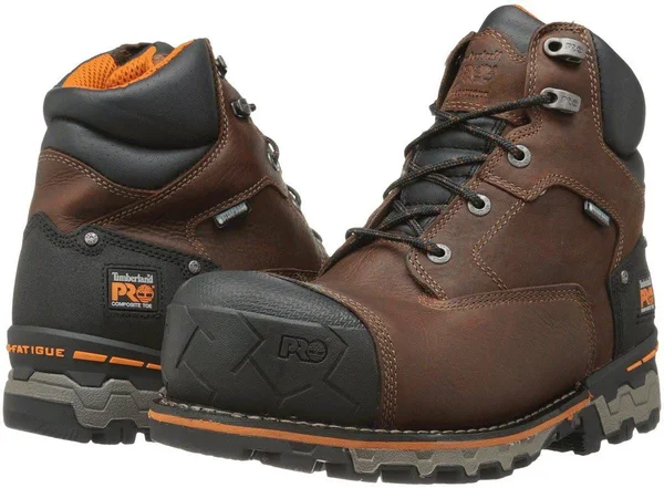 Timberland Pro Men's 6 in. Boondock Composite Toe Waterproof Insulated Work Boot, Brown