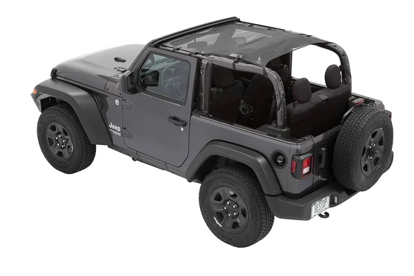 Bestop 52412-11 Jeep Wrangler JL Sun Extended Safari Style Bikini Top