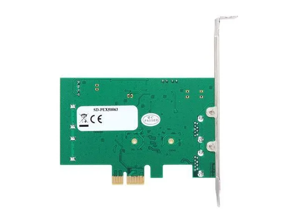 Syba, SD-PEX50063, 2-Port USB 3.0 and 2 Port SATA III PCIe 2.0 Card