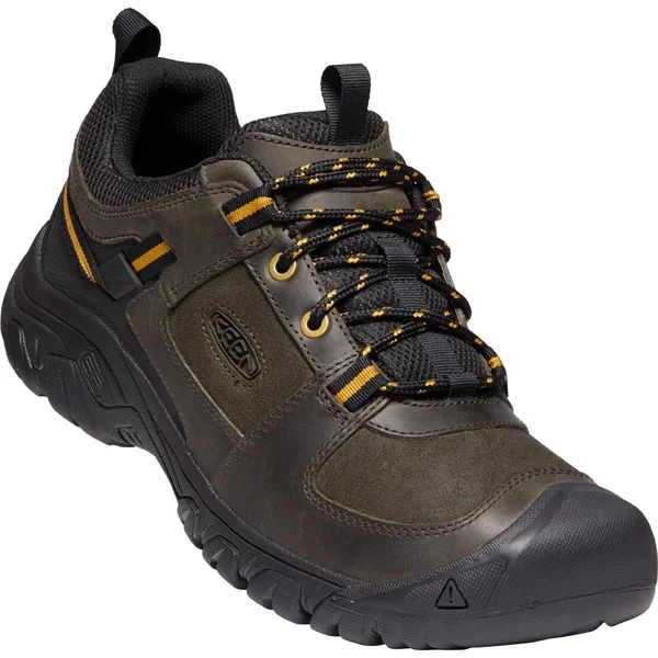 Keen Men's Targhee III Casual Shoe - 7.5 - Black Olive, Harvest Gold