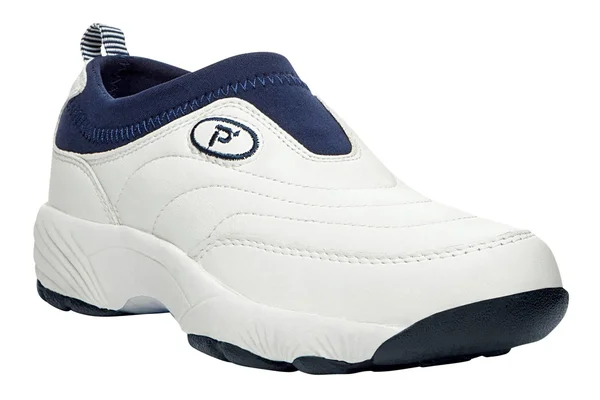Propet Women's Wash & Wear Slip-On II SR White/Navy 9 W