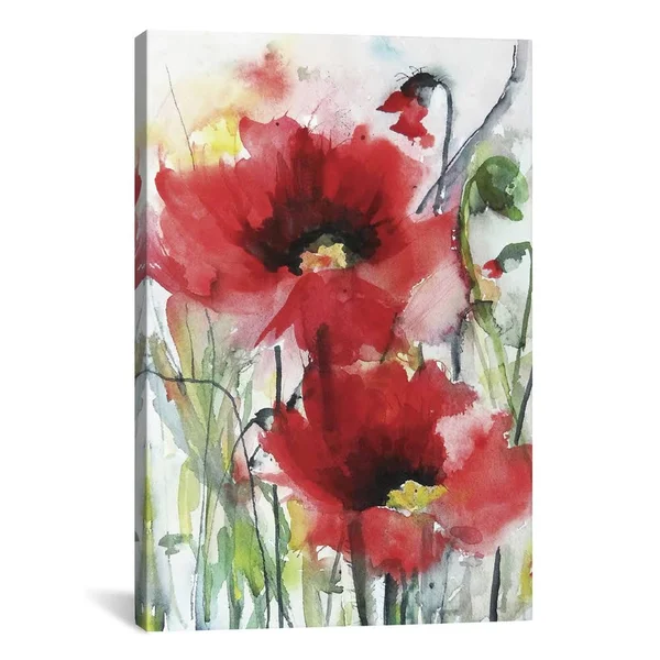 iCanvas - Red Poppies by Karin Johannesson Canvas Print - ICS277-1PC3-40x26