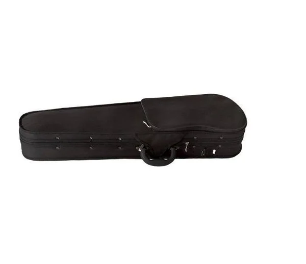 Mendini MV-Black Solid Wood Violin, Metallic Black, Size 1/4
