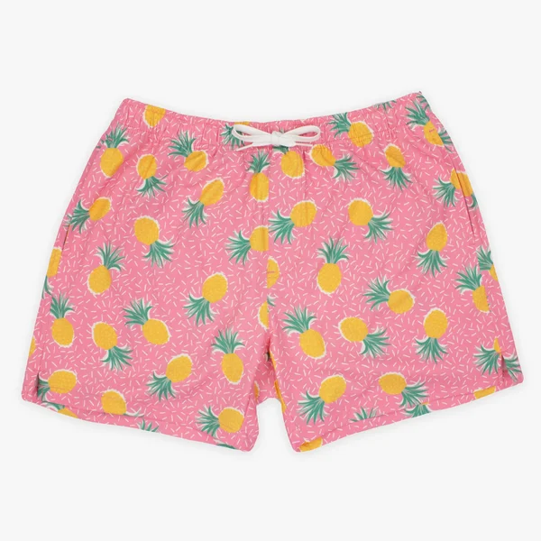 Men's Swim Trunks and Bathing Suits, 5.5x22 Inseam, Bearbottom, Pineapple Punch, 7x22, L