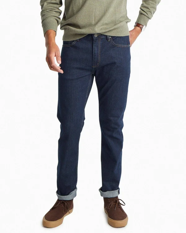 Mens Charleston Denim Jeans - Rinse - 42W x 34L by Southern Tide