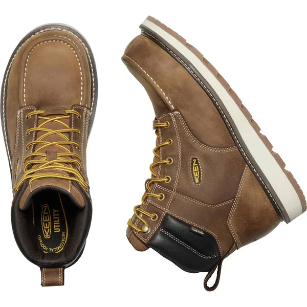 Keen Utility 6x22 Cincinnati Composite Toe Waterproof Boots - Men's Belgian/Sandshell