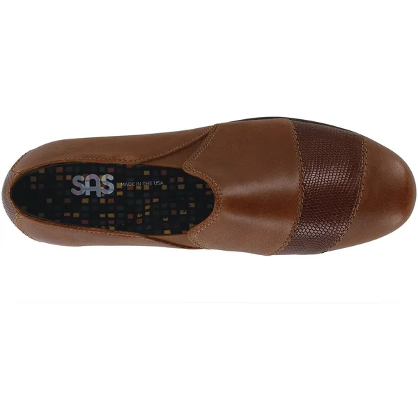 SAS Nora Women's Slip on Shoes Auburn/Lizard : 11.5 W - Wide