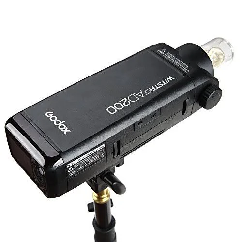 Godox AD200 Has 200Ws GN 60 High Speed Sync Flash Strobe Built-In 2.4G Wireless x System to Achieve TTL 2900mAh Battery to Provi