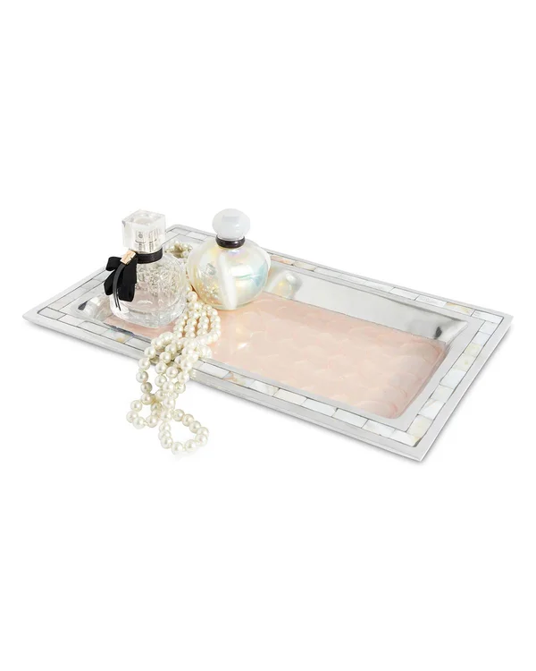 Julia Knight Classic 12x22 Vanity Tray Platinum