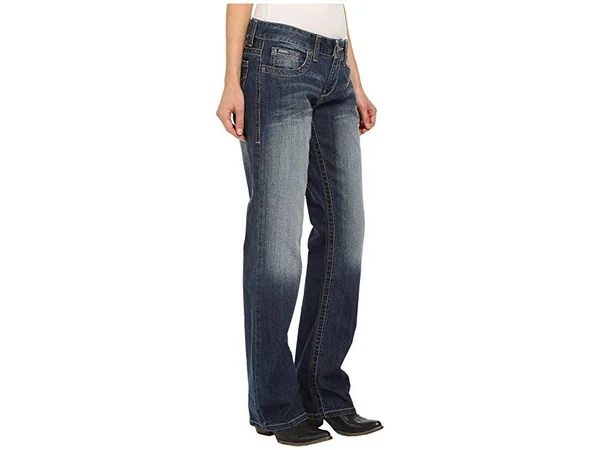 Cinch Womens ADA Mid Rise Jeans Stonewash 13 Regular