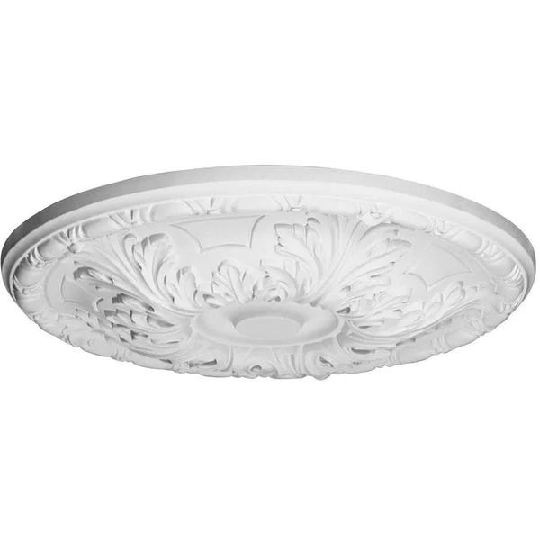 Ekena Millwork CM16GAWSS 15 3/4x22OD x 5/8x22P Granada Ceiling Medallion (Fits Canopies Up to 4 1/4x22) - Hand-Painted Warm Silve