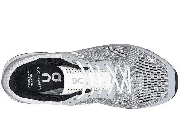 on Running Women's Cloudsurfer Glacier/Black, 11, M