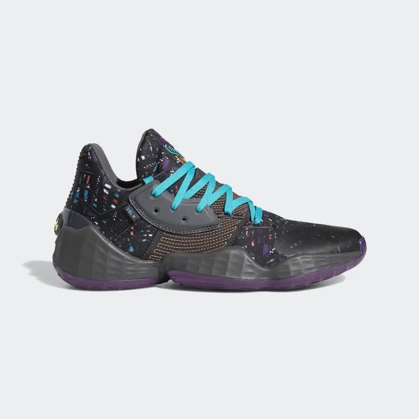 Adidas Harden Vol. 4 Basketball Shoes, Men's, Size: Small, Black