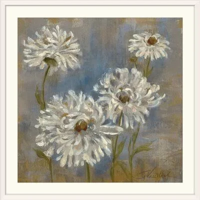 &Flowers in Morning Dew II& by Silvia Vassileva Painting Print Great Big Canvas Size: 24x22 H x 24x22 W x 1x22 D, Format: White