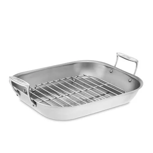 All-Clad Stainless Large Flared Roaster with Rack
