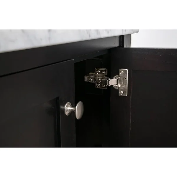 Alya Bath Wilmington 24x22 Bathroom Vanity with Marble Top - Espresso