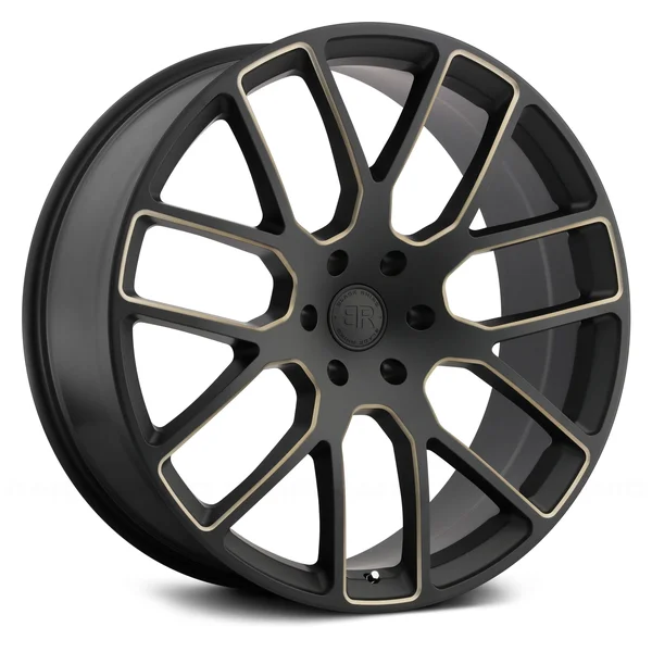 Black Rhino Kunene Milled Matte Black Wheels - 2410KUN356135M87