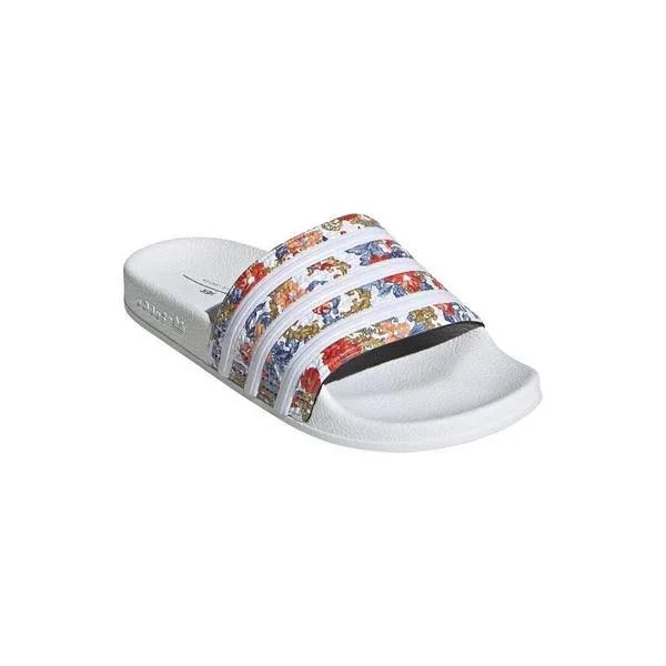 Adidas Adilette White Women's Slide Shoes - Size: 8