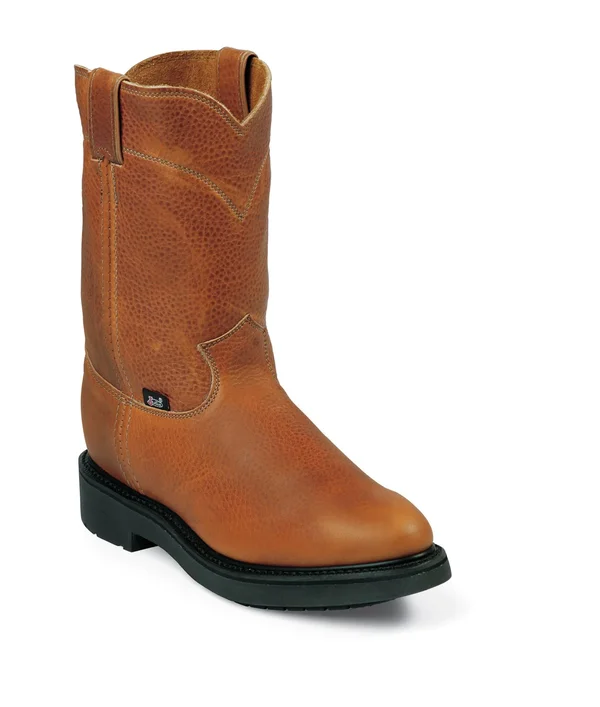 Justin Original Men's Conductor Wellington Work Boots - Copper