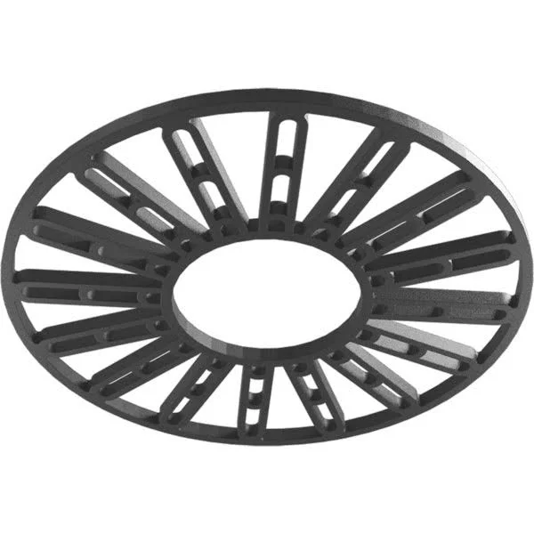 Ekena Millwork CMPP26HHSNI 26x22OD x 9 1/2x22ID x 3/4x22P Hale Architectural Grade PVC Pierced Ceiling Medallion - Nickel