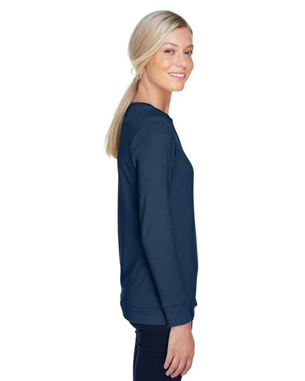 Devon & Jones DP181W - Perfect Fit Ladies Ribbon Cardigan Navy - S