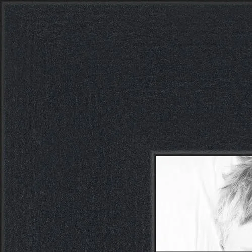 Collage Picture Frame, Satin Black Frame with 4 openings for 6x8 Photos with Brown Coronado Mat. D3926EB534, ArtToFrames