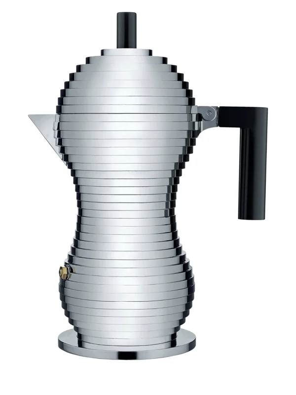 Alessi Pulcina Espresso Coffee Maker. 6 Cups. Black
