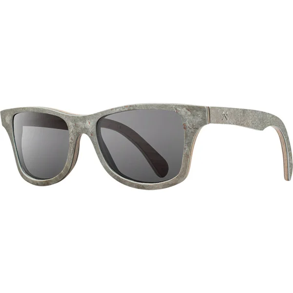 Shwood Canby Stone Sunglasses - White Slate, Grey Polarized