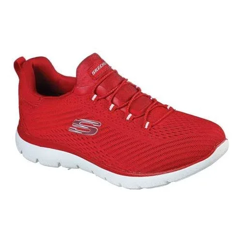 Women's Skechers Summits Fast Attraction Sneaker, Size: 5.5, Red