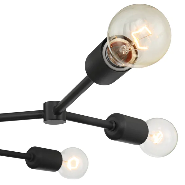 Marco 25x22 Wide Black 6-Light Branching Sputnik Ceiling Light