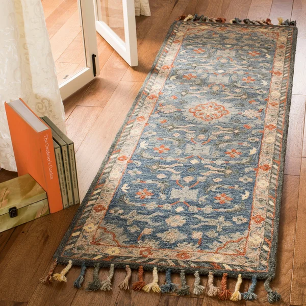 Safavieh Aspen APN123A 2&3x22 x 7&0x22 Runner Blue - Rust Area Rug