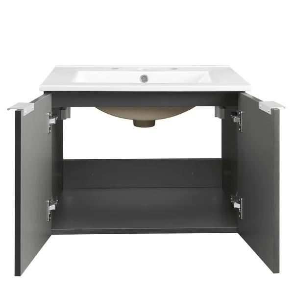 Modway Maybelle 24x22 Wall-Mount Bathroom Vanity EEI-5379 - Navy White