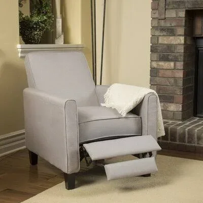 Mercury Row Cabrales Manual Recliner Upholstery - Wheat Beige