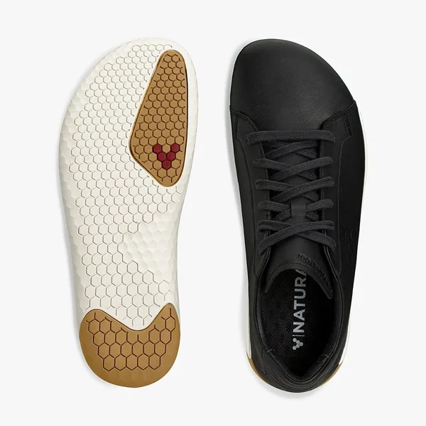 Vivobarefoot Geo Court Mens Shoes in Obsidian Black - Size 10