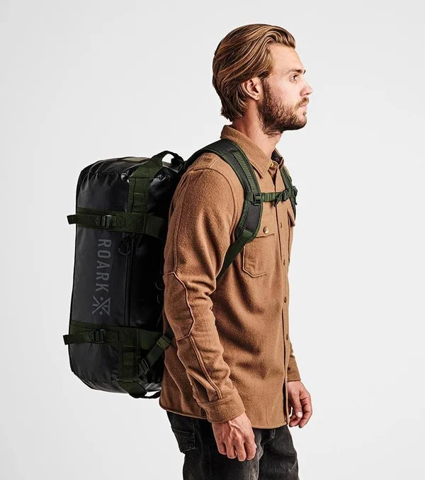 Roark Revival -Pony Keg 60L Duffel Bag - Black, One Size