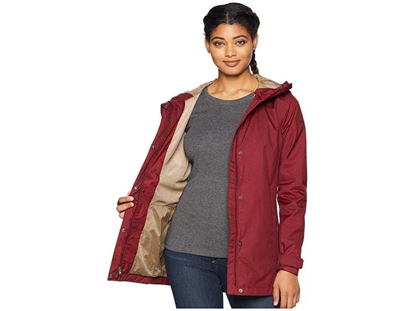 Columbia Women's Splash A Little II Jacket - Small - Rich Wine Stars Print