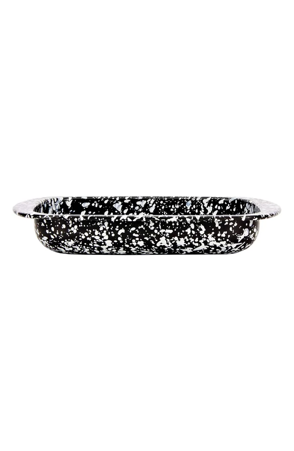 Golden Rabbit Enamelware Cobalt Swirl Roasting Pan Baking