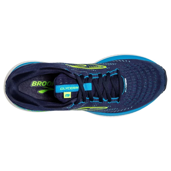 Men's Brooks Glycerin 19 Running Shoe Black/White 8.5